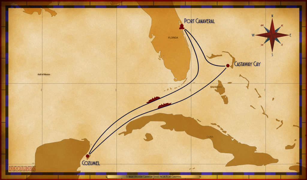 Map Dream 5 Night Western Caribbean PCV SEA CZM SEA GOC