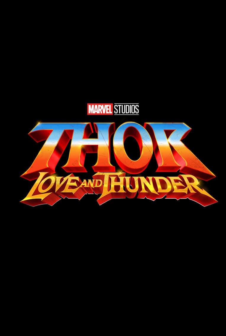 Marvel Movie Poster Thor 4 Love Thunder Title Card