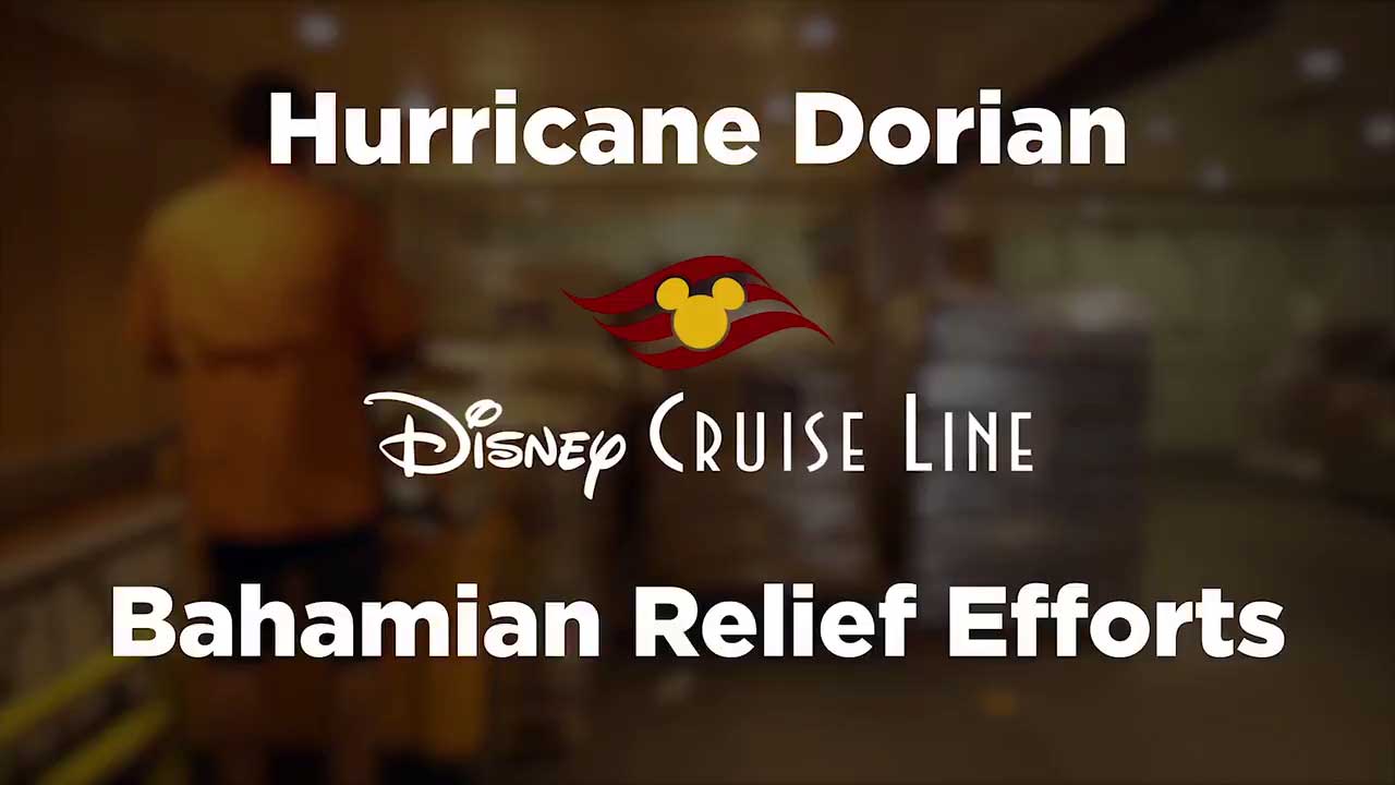 DCL Hurricane Dorian Bahamian Relief Efforts