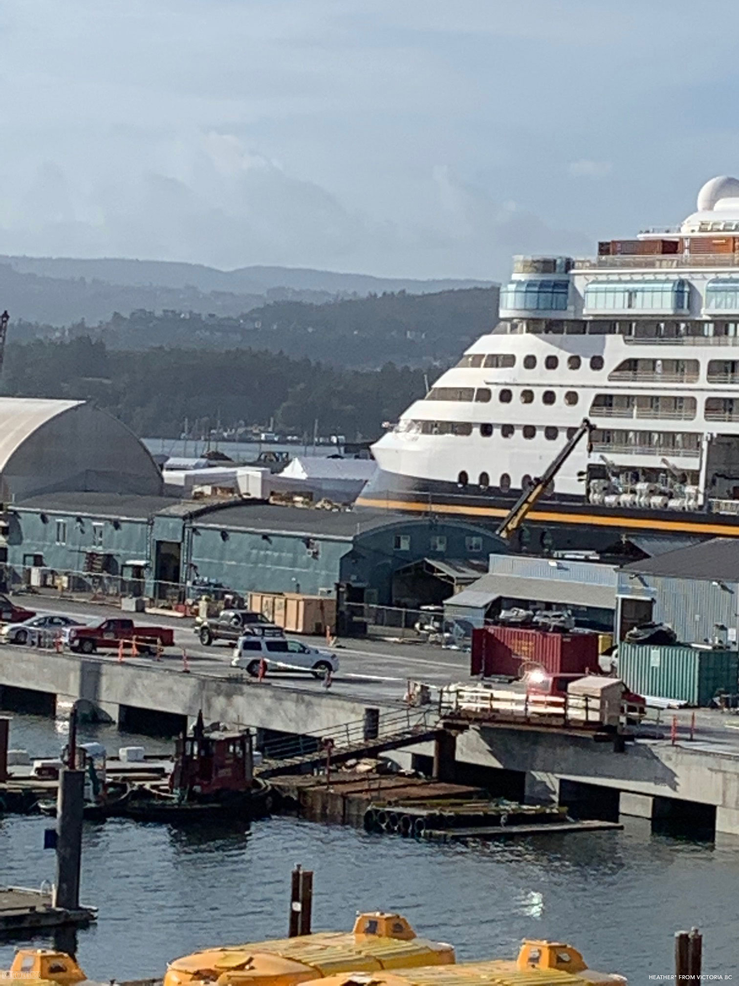 A Glimpse of the Disney Wonder in a Victoria Dry Dock • The Disney