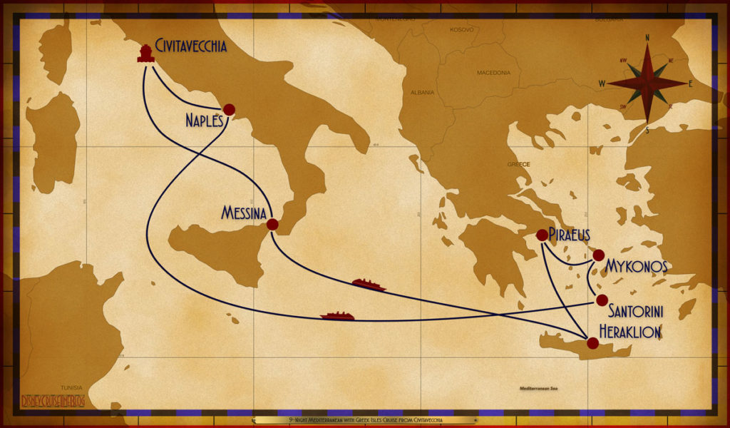 Map Magic 9 Night Greek Isles CVV MSN SEA HER ATH JMK JTR SEA NAP