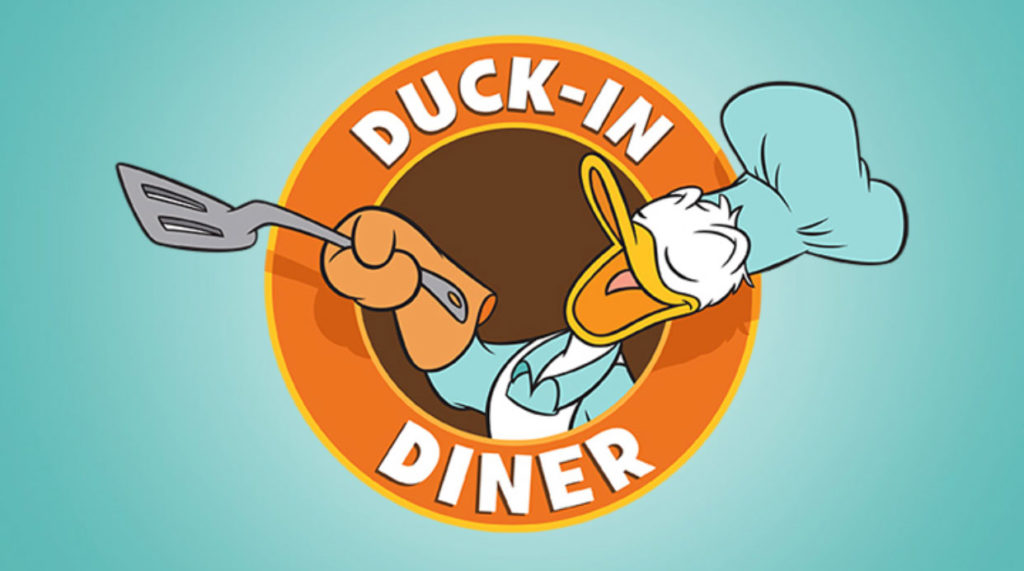 Duck In Diner Logo Disney Magic