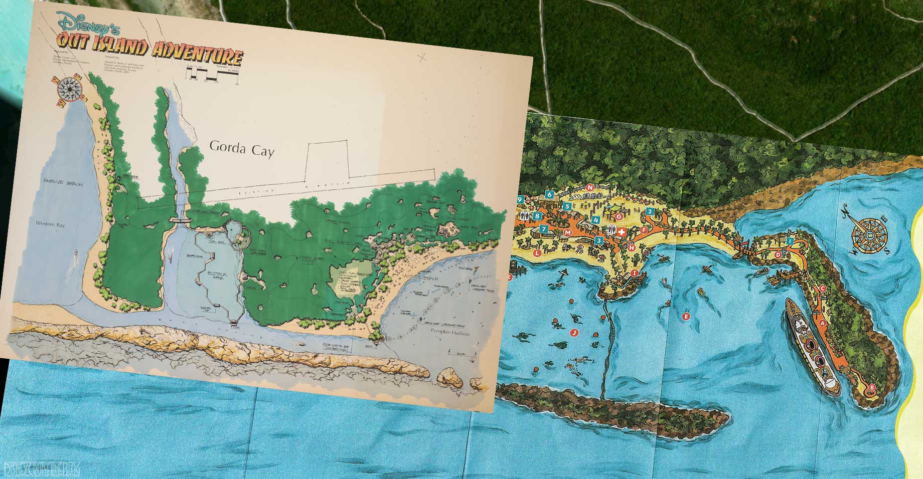 WDI Out Island Adventure Castaway Cay Map Composite