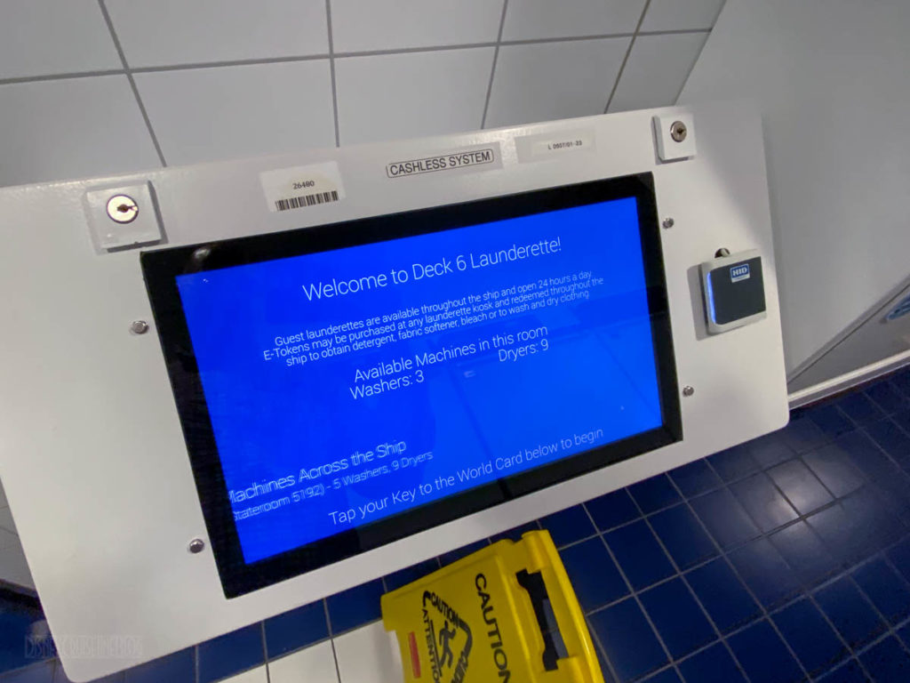 Disney Cruise Launderette Touch Panel