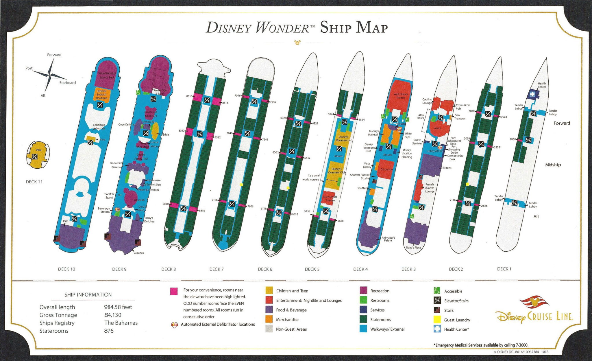 Deck Plans Disney Magic & Disney Wonder • The Disney