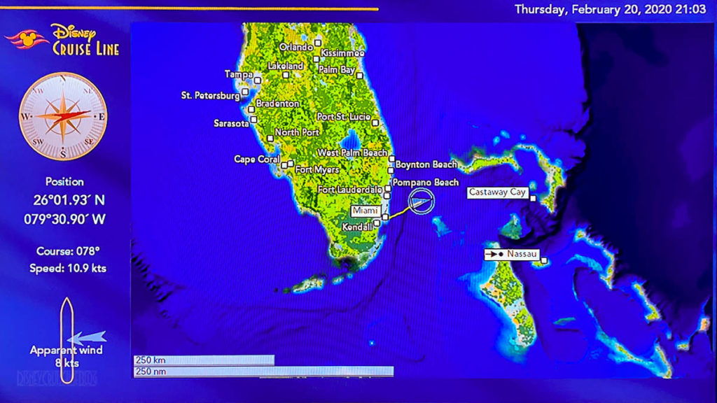 Disney Magic Staterrom Map Day 1 Miami 20200220