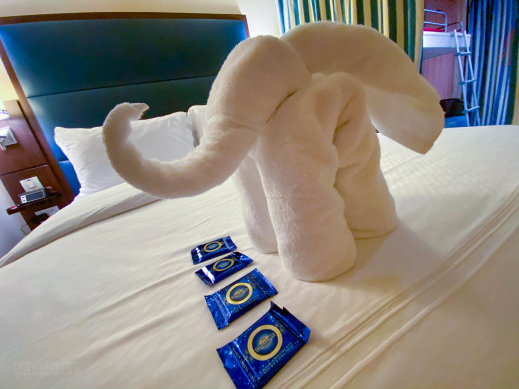 Stateroom Towel Elephant Chocolates