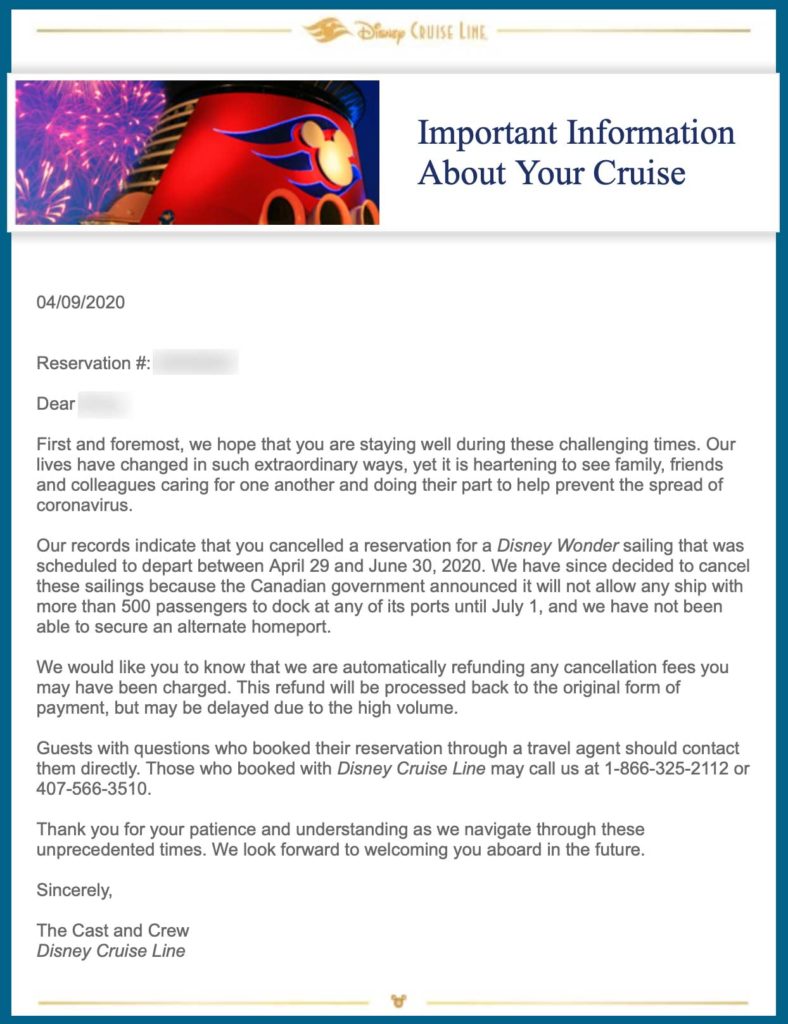 DCL Guest Email Wonder Cancelations 20200409