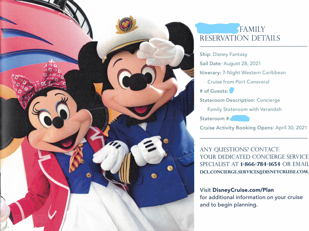 disney cruise line booklet