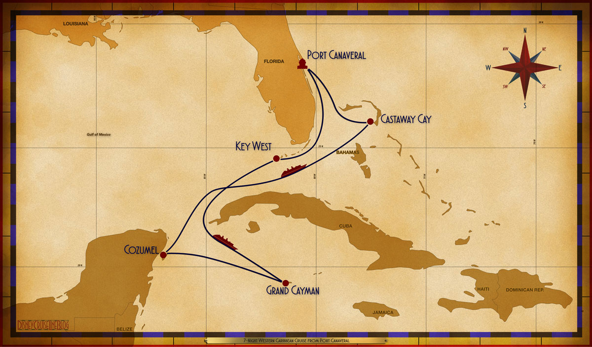 Map Magic 7 Night Western Caribbean PCV EYW SEA GEC CZM SEA GOC