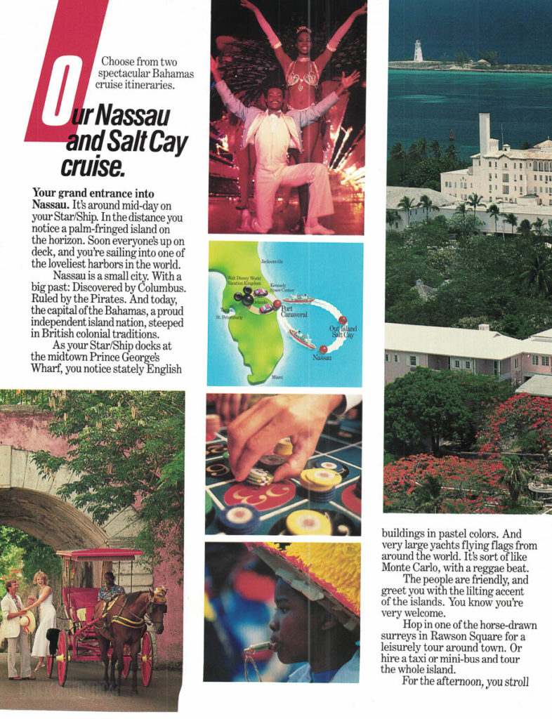 Premier Cruise Line Booklet 1989 Pg 14