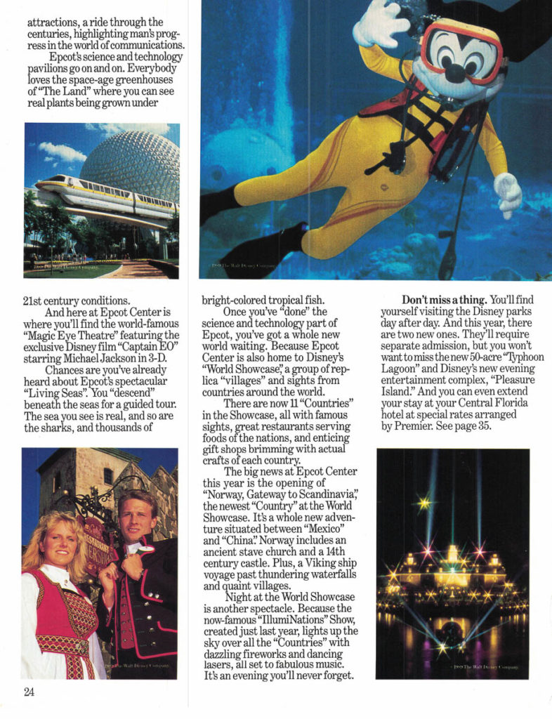Premier Cruise Line Booklet 1989 Pg 24