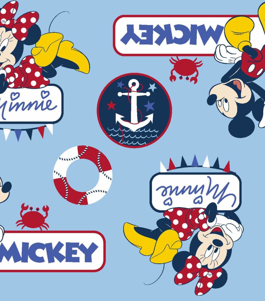 Disney Nautical Fabric JoAnn Stores Mickey Minnie Nautical Print