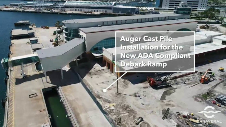 Port Canaveral Shared Drone Footage of Cruise Terminal 8 Construction ...