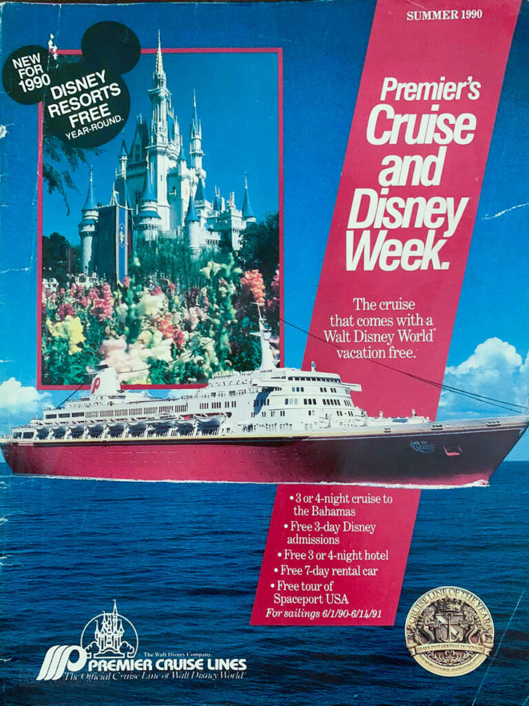 Premier Cruise Line Booklet 1990 Pg 1