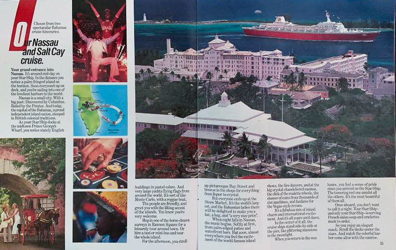 Premier Cruise Line Booklet 1990 Pg 14 15