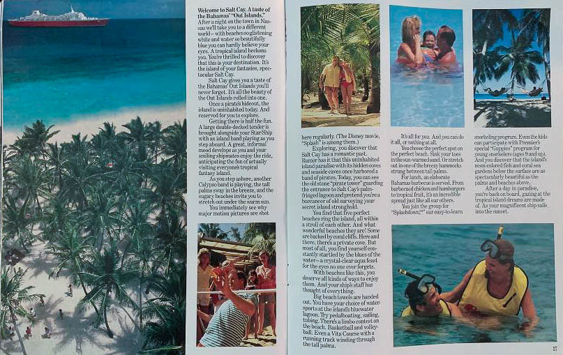 Premier Cruise Line Booklet 1990 Pg 16 17