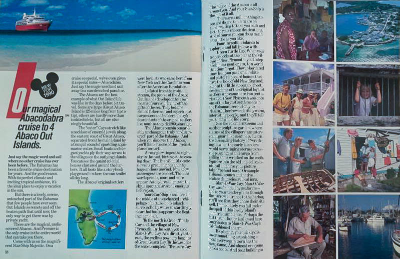 Premier Cruise Line Booklet 1990 Pg 18 19