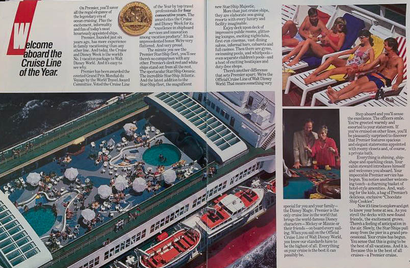 Premier Cruise Line Booklet 1990 Pg 6 7