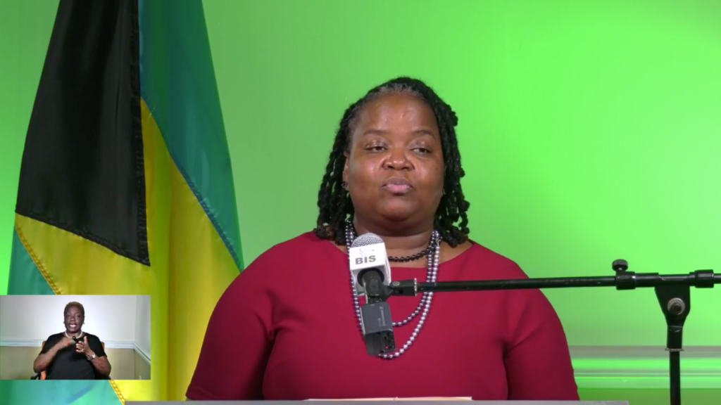 Bahamas DOE Press Conference Rochelle Newbold 20200924
