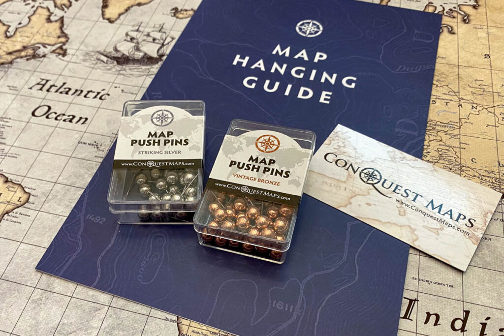 Conquest Map Hanging Guide Pins