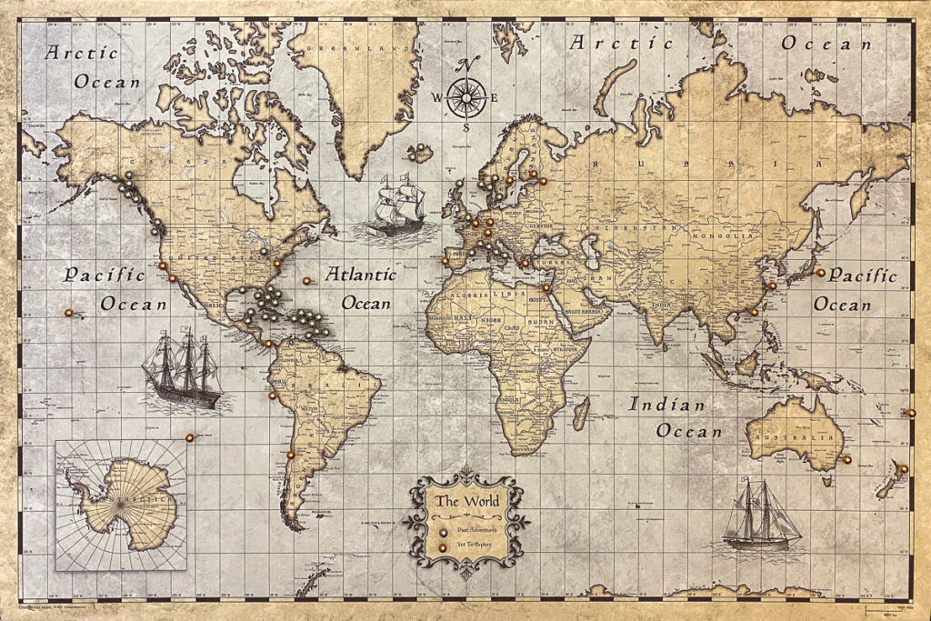 Conquest Map Visited Future Adventures