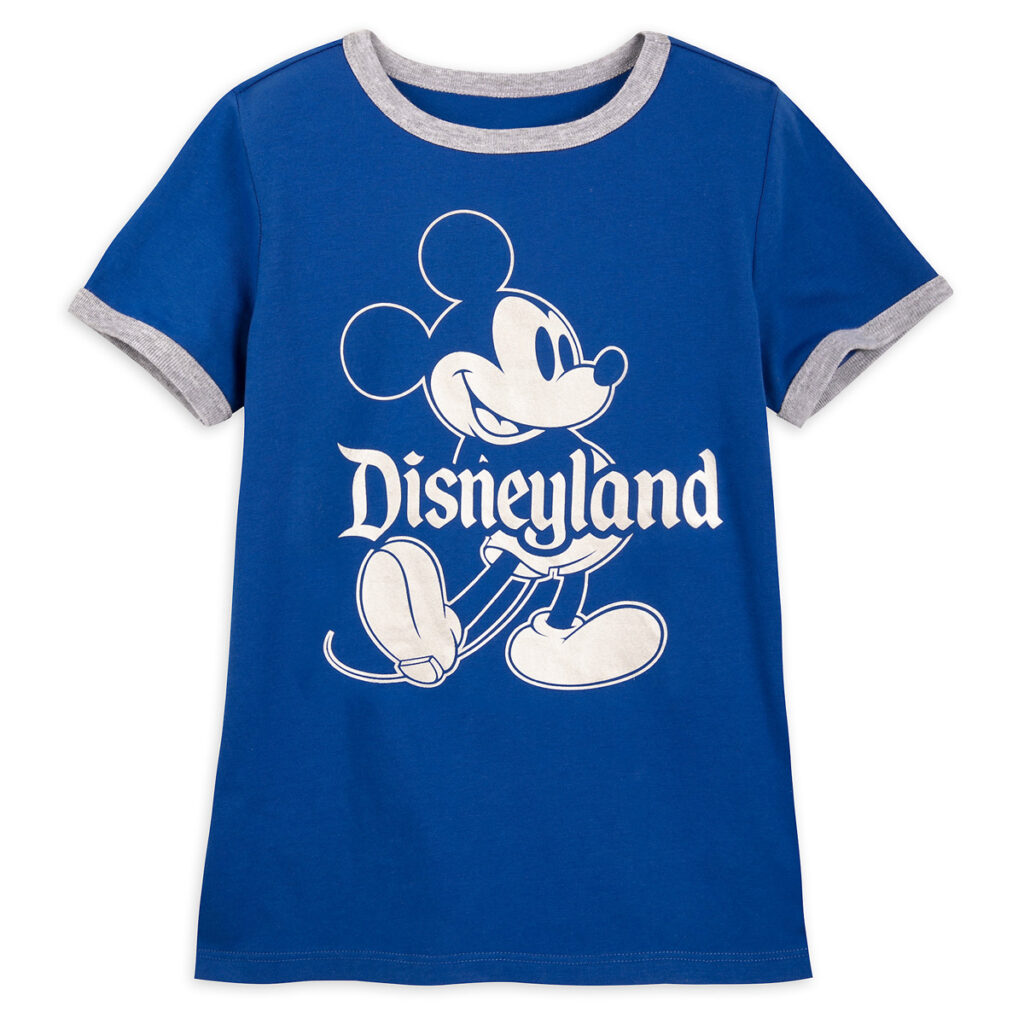 Mickey Mouse Classic Ringer T Shirt For Kids – Disneyland – Wishes Come True Blue
