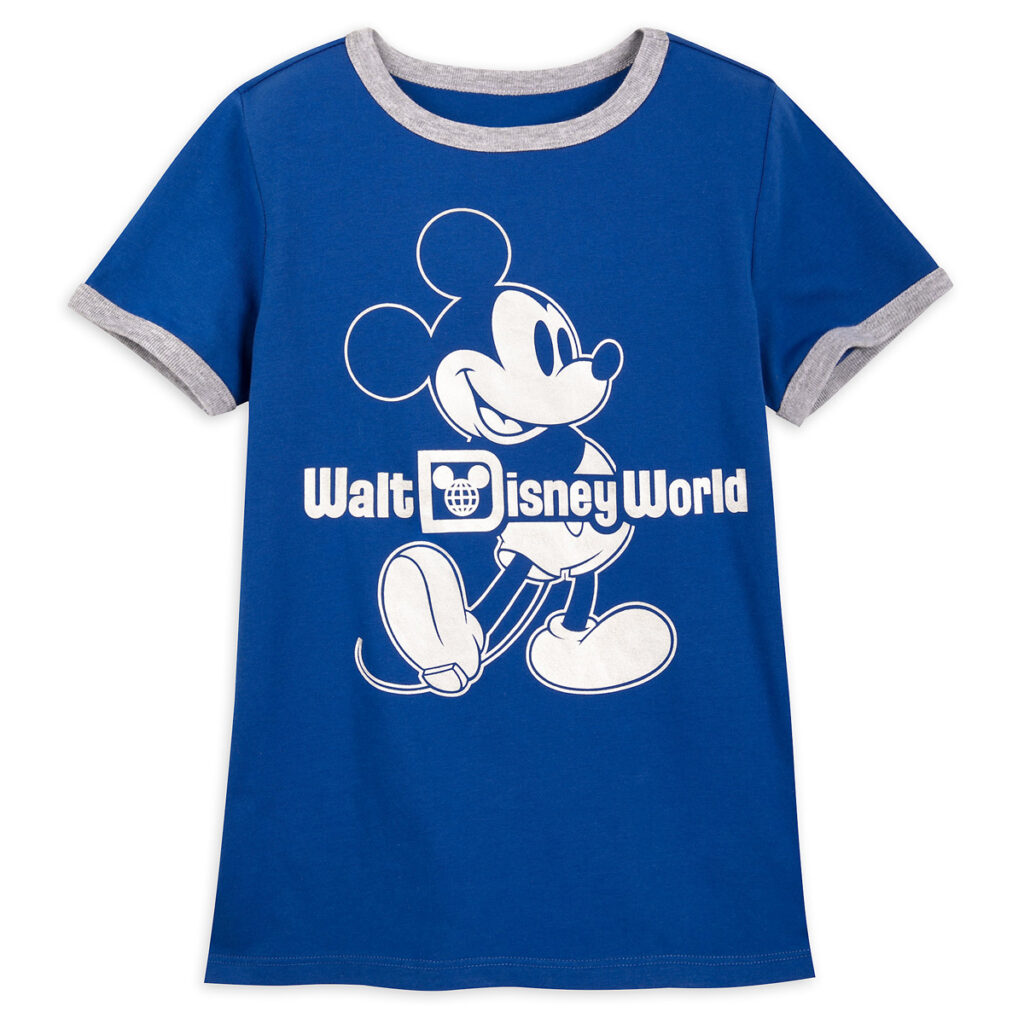 Mickey Mouse Classic Ringer T Shirt For Kids – Walt Disney World – Wishes Come True Blue