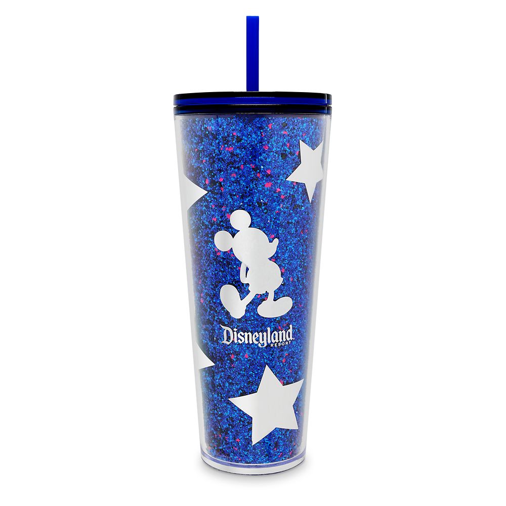 Mickey Mouse Tumbler With Straw By Starbucks – Disneyland – Wishes Come True Blue 1