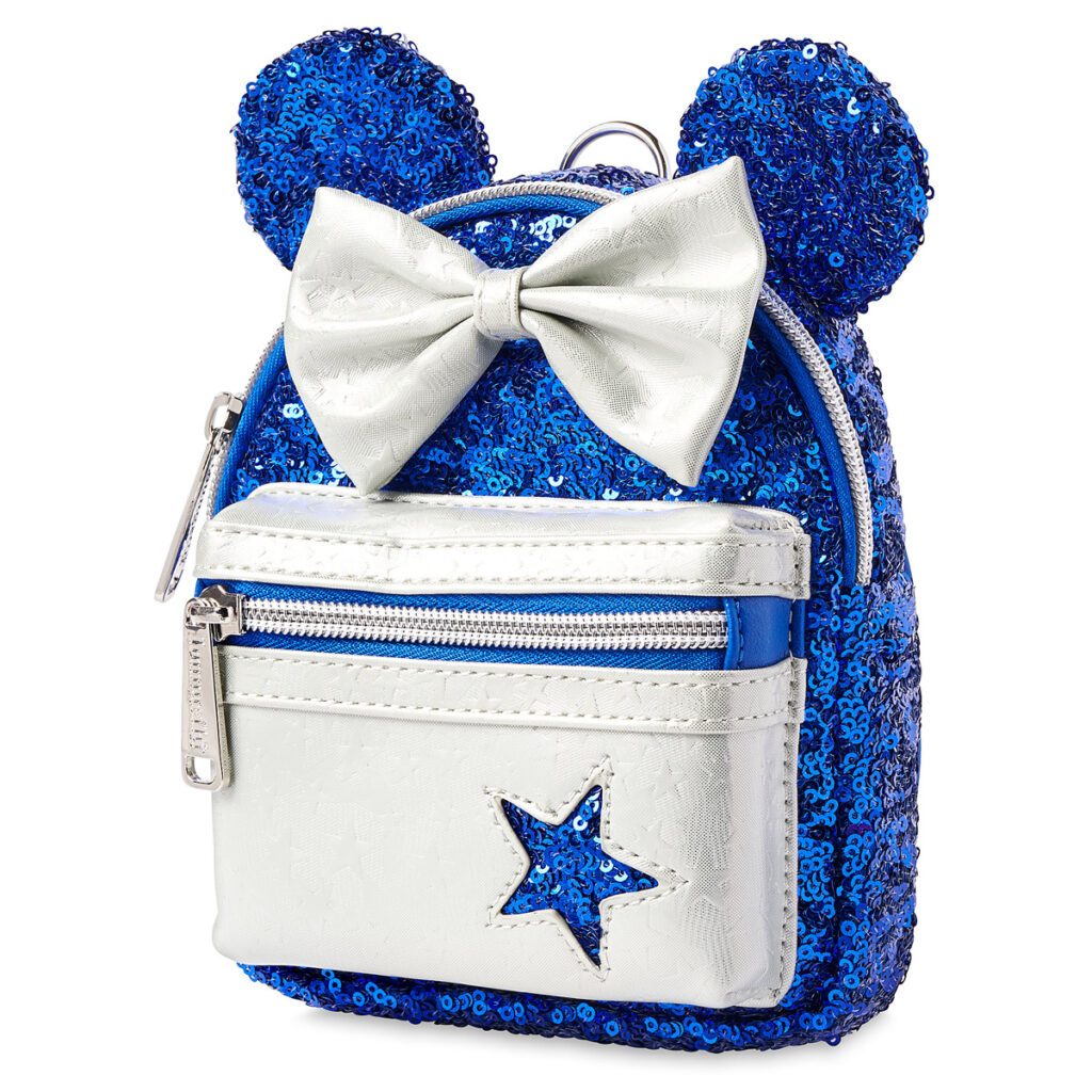 Minnie Mouse Sequined Loungefly Backpack Wristlet – Wishes Come True Blue