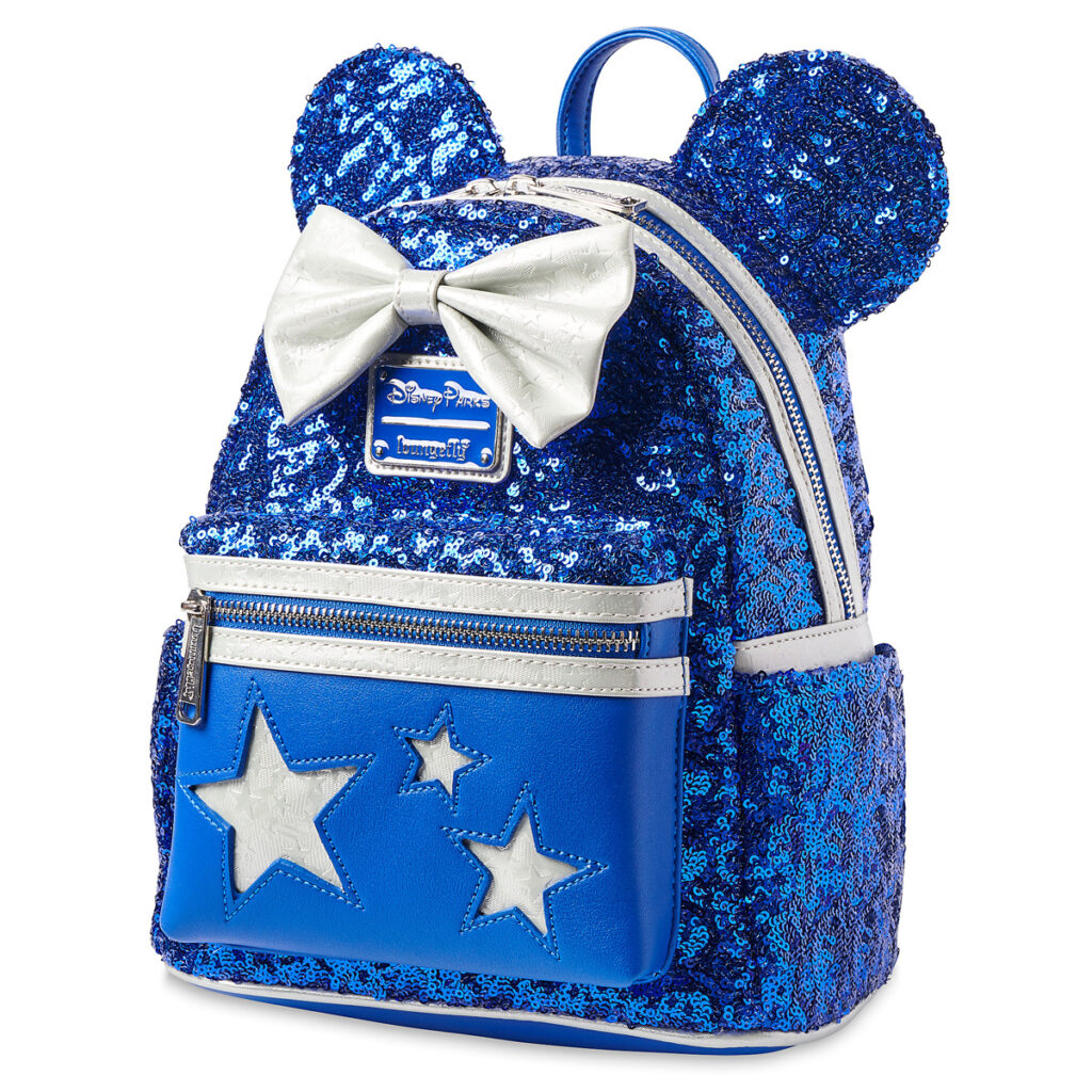 Minnie Mouse Sequined Loungefly Mini Backpack – Wishes Come True Blue