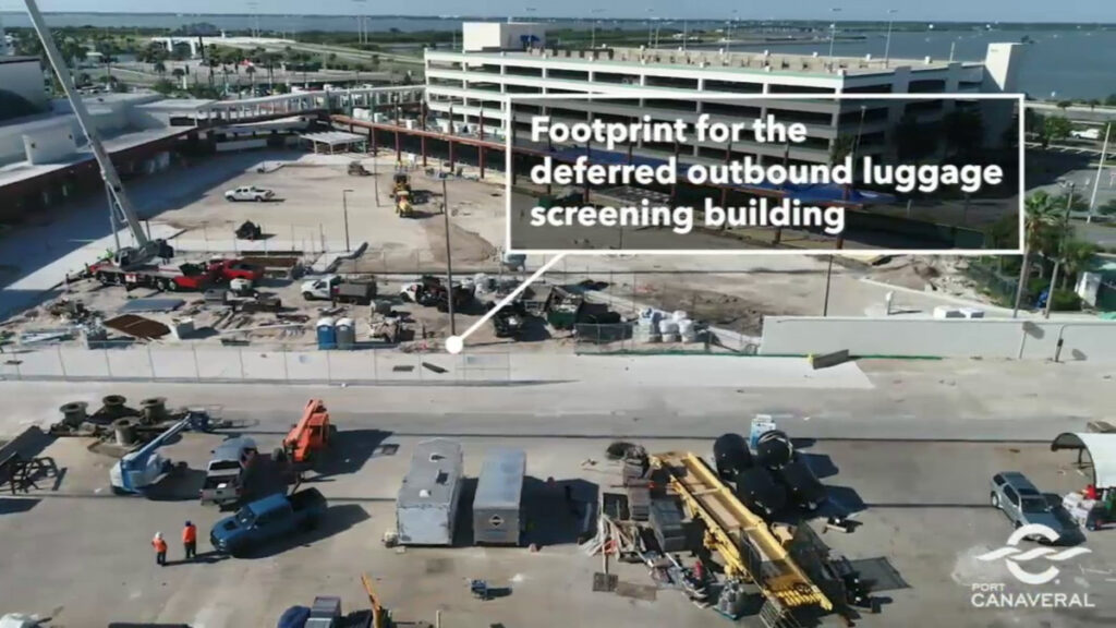 Port Canaveral CT8 Drone Future Outbound Luggage Screening Building