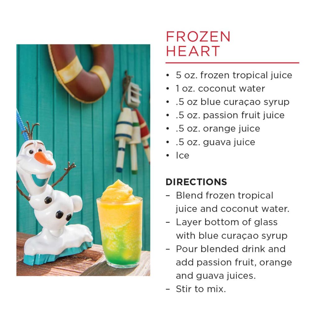 DCL Summertime Freeze Recipe Frozen Heart
