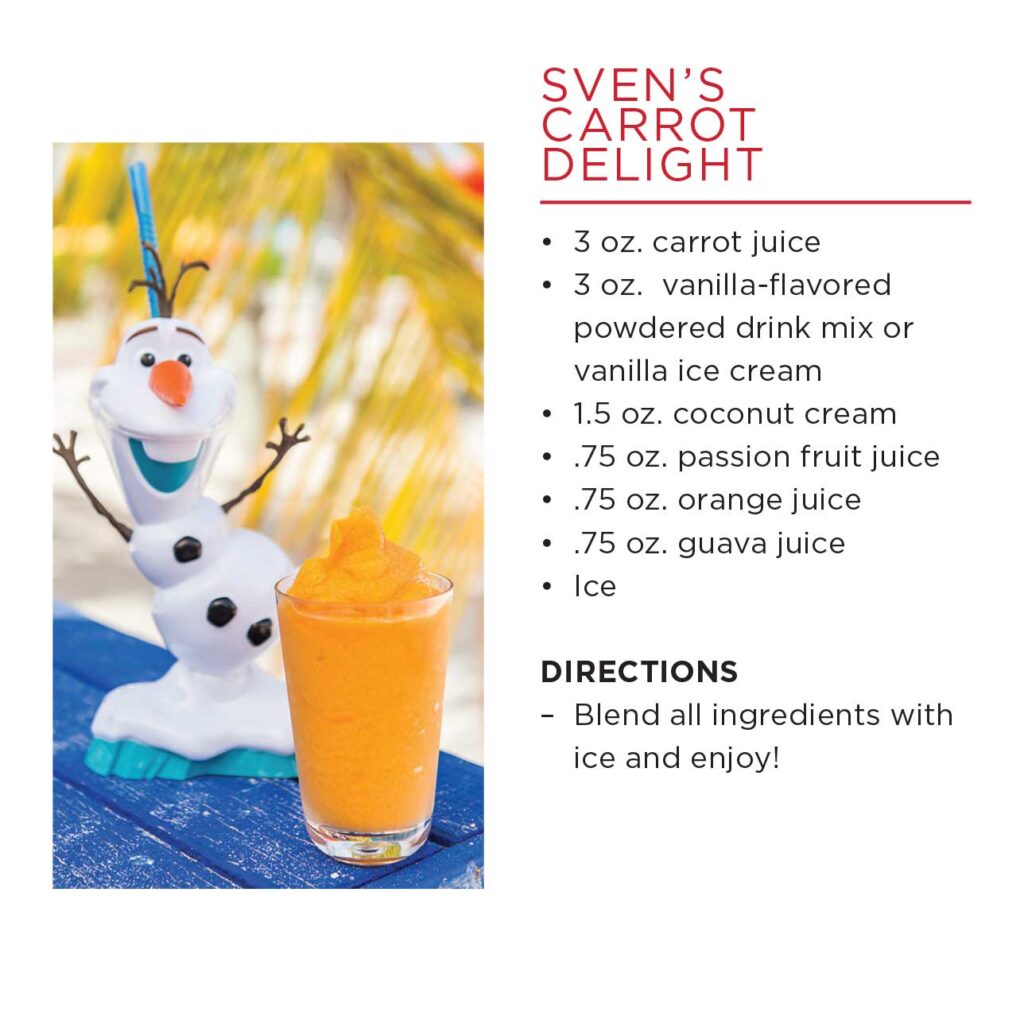 DCL Summertime Freeze Recipe Svens Carrot Delight