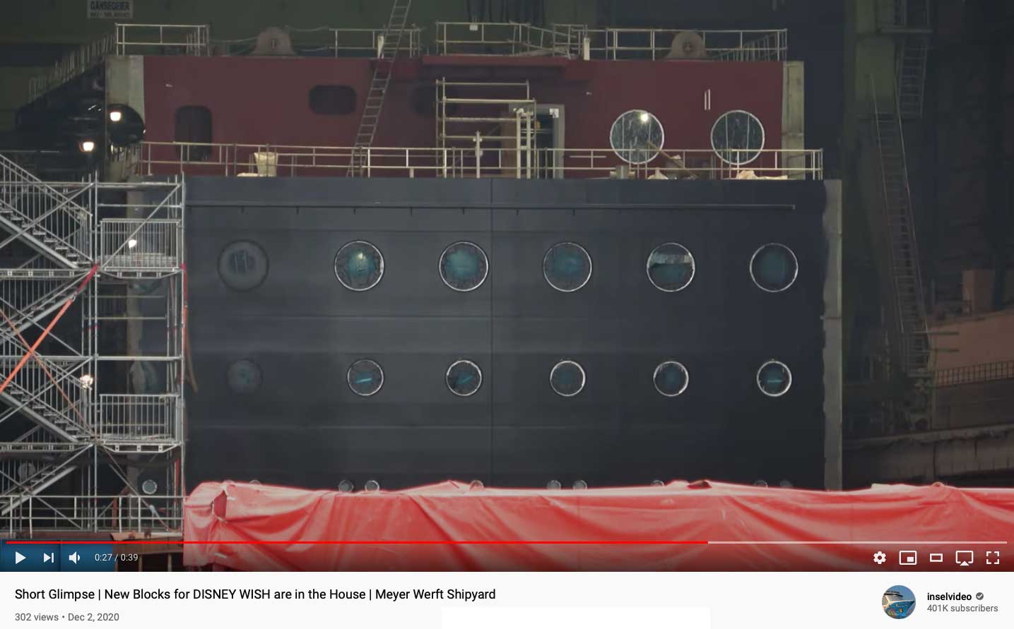 Disney Wish Block Meyer Werft Inselvideo 20201128