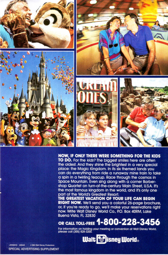 Premier Cruise Lines Walt Disney World 1985 Advertisement 4