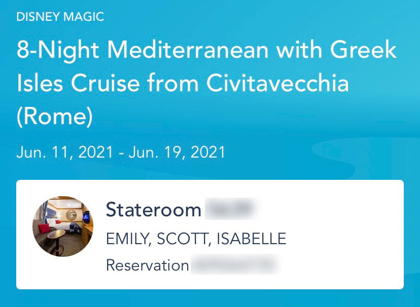 DCL Magic Greece Cruise Reservation 20210223