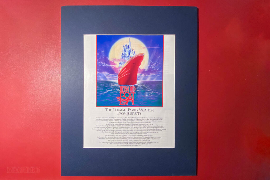 Disney Files 1991 Big Red Boat Ad