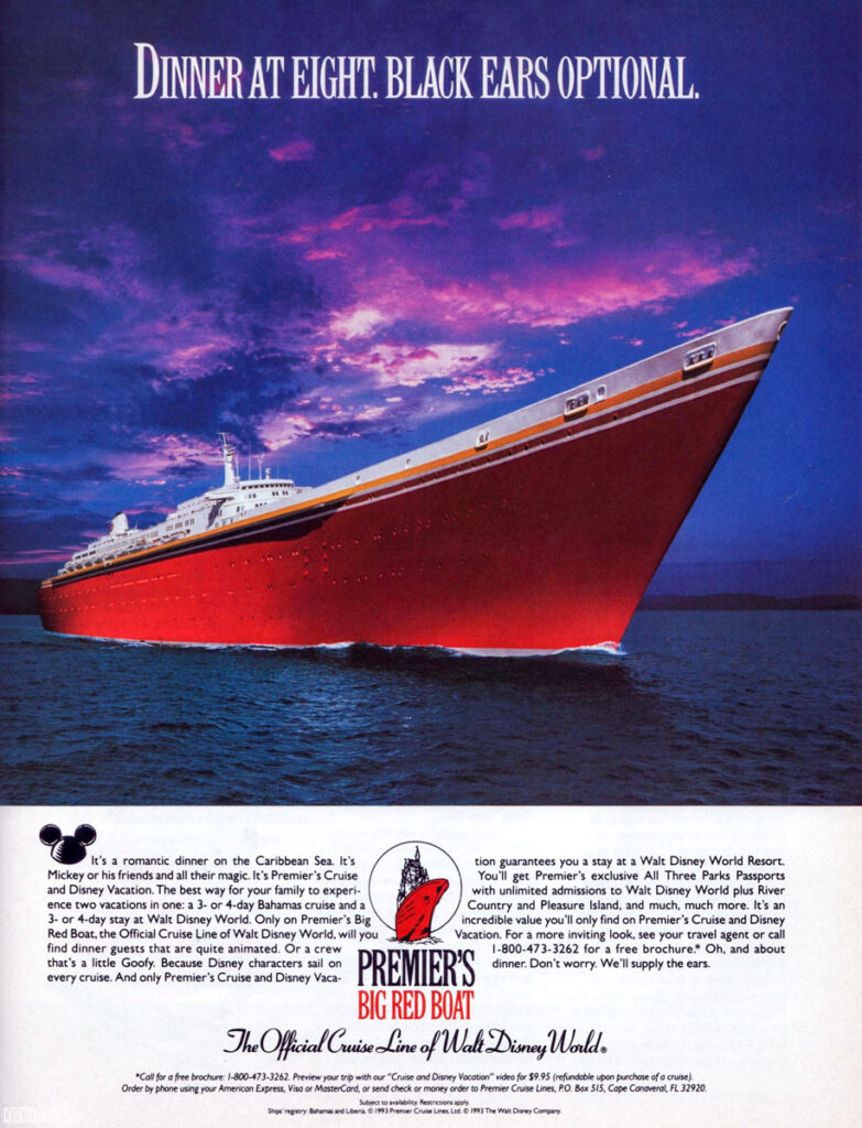 Disney News Magazine 1993 Spring Big Red Boat Ad