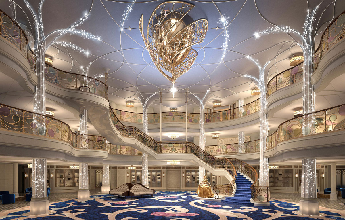 DCL Disney Wish Grand Hall Rendering