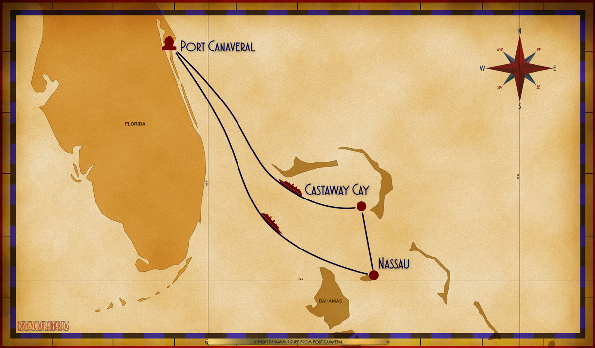 Map Wish 5 Night Bahamian PCV SEA NAS GOC SEA