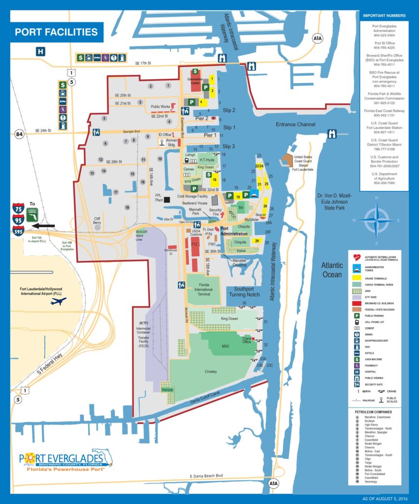 Port Everglades Terminal Map 20160805
