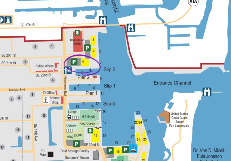 map of port everglades cruise terminal