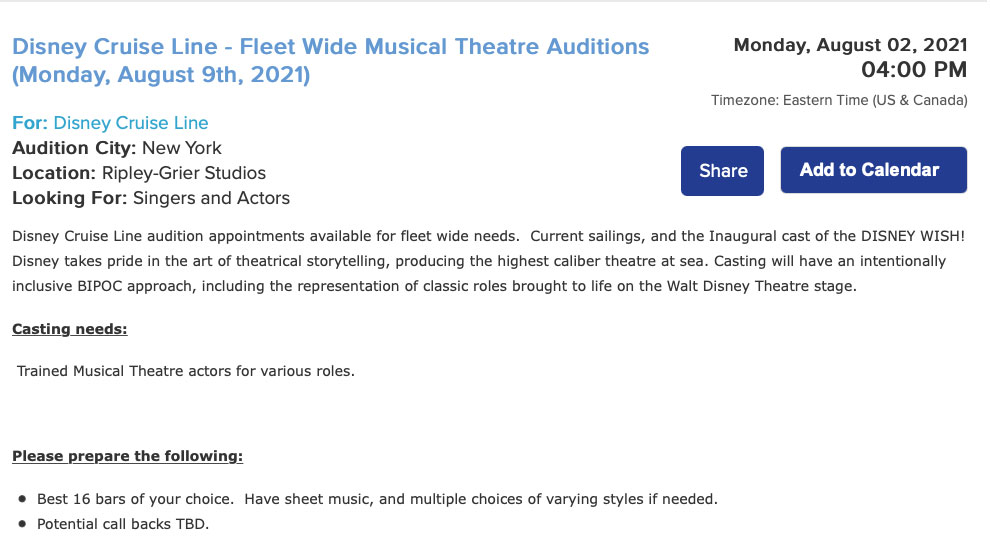 DCL Casting Notice Musical Theatre 20210809