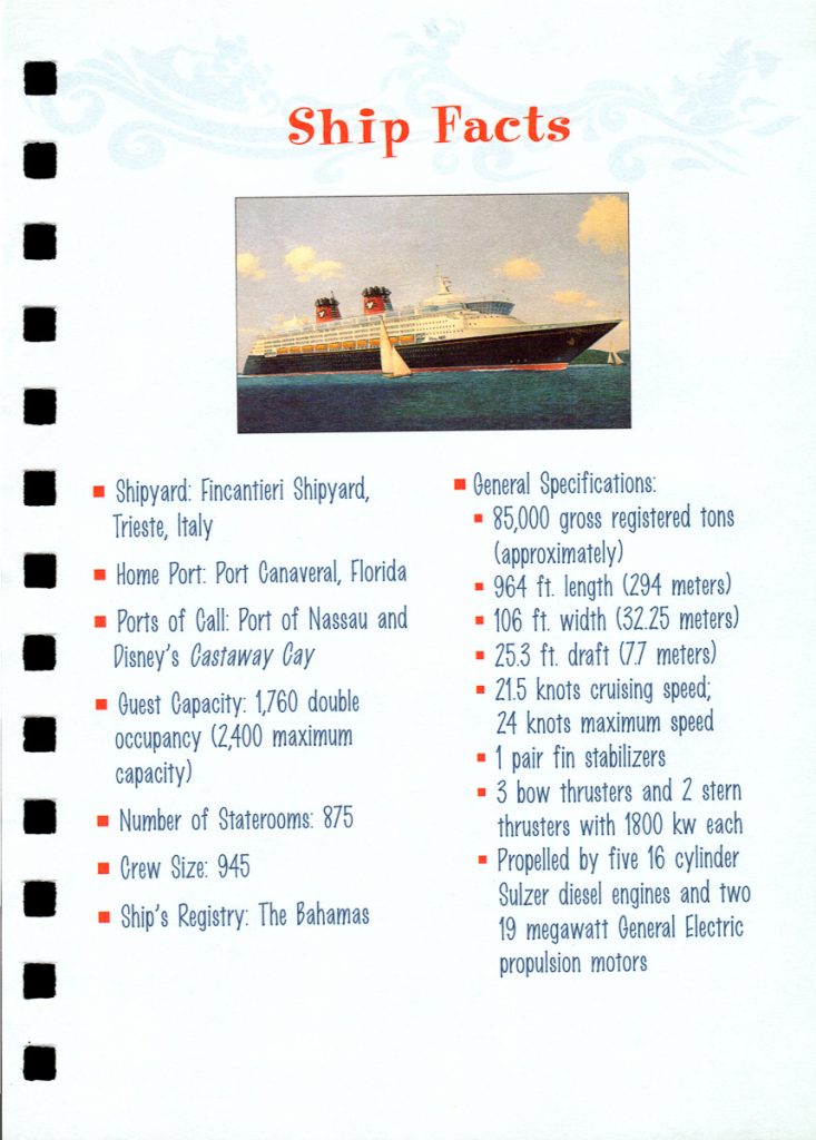 DCL Travel Log 18 Ship Facts