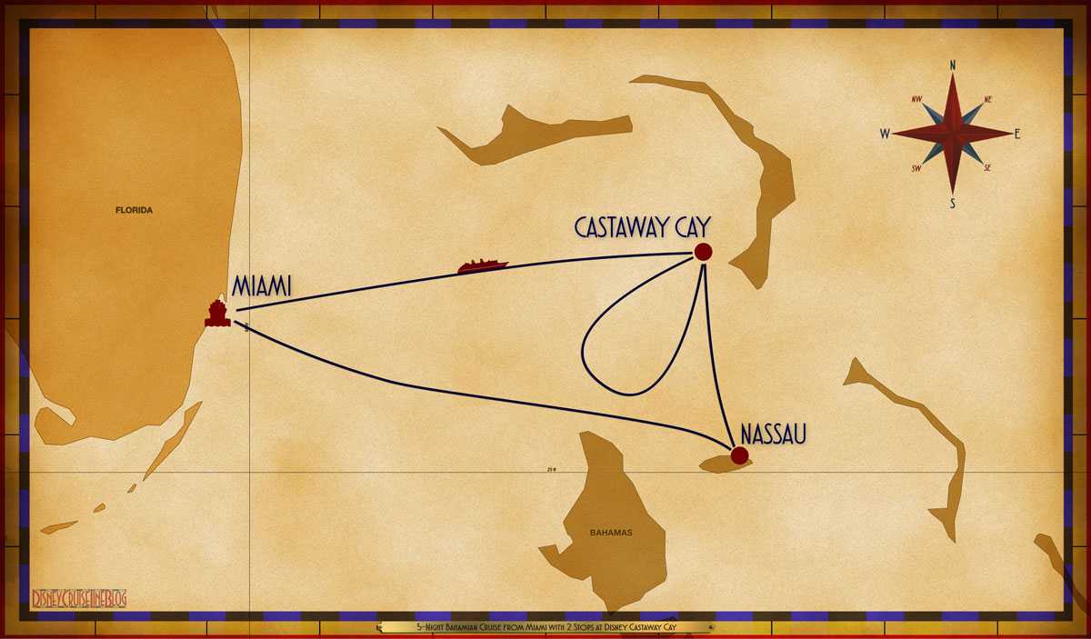5-Night Bahamian Cruise from Miami with 2 Stops at Disney Castaway Cay