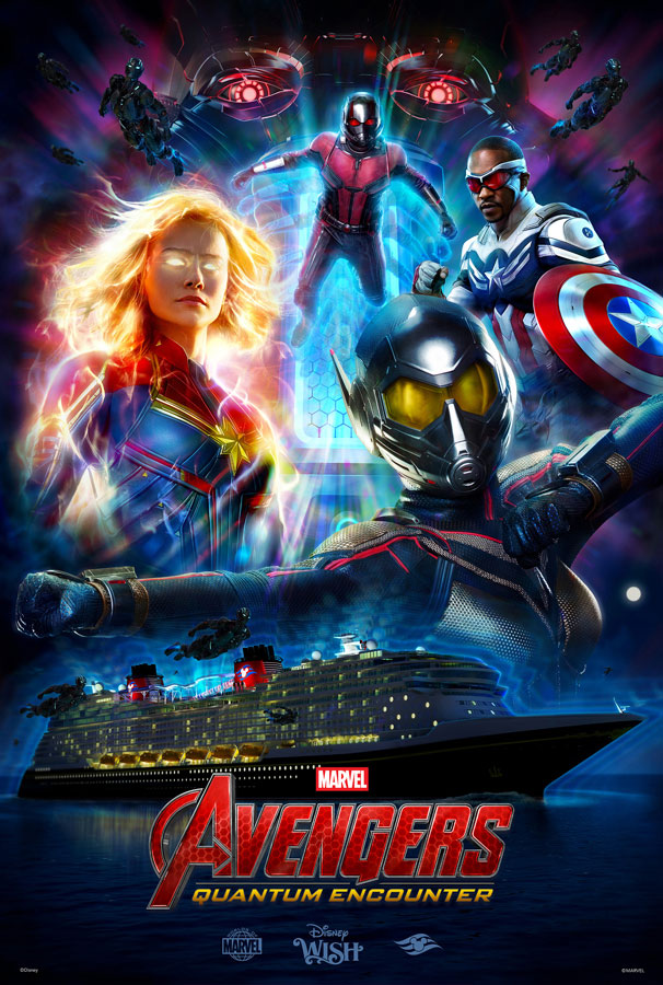 DCL Wish Avengers Quantum Encounter Dinner Experience Poster