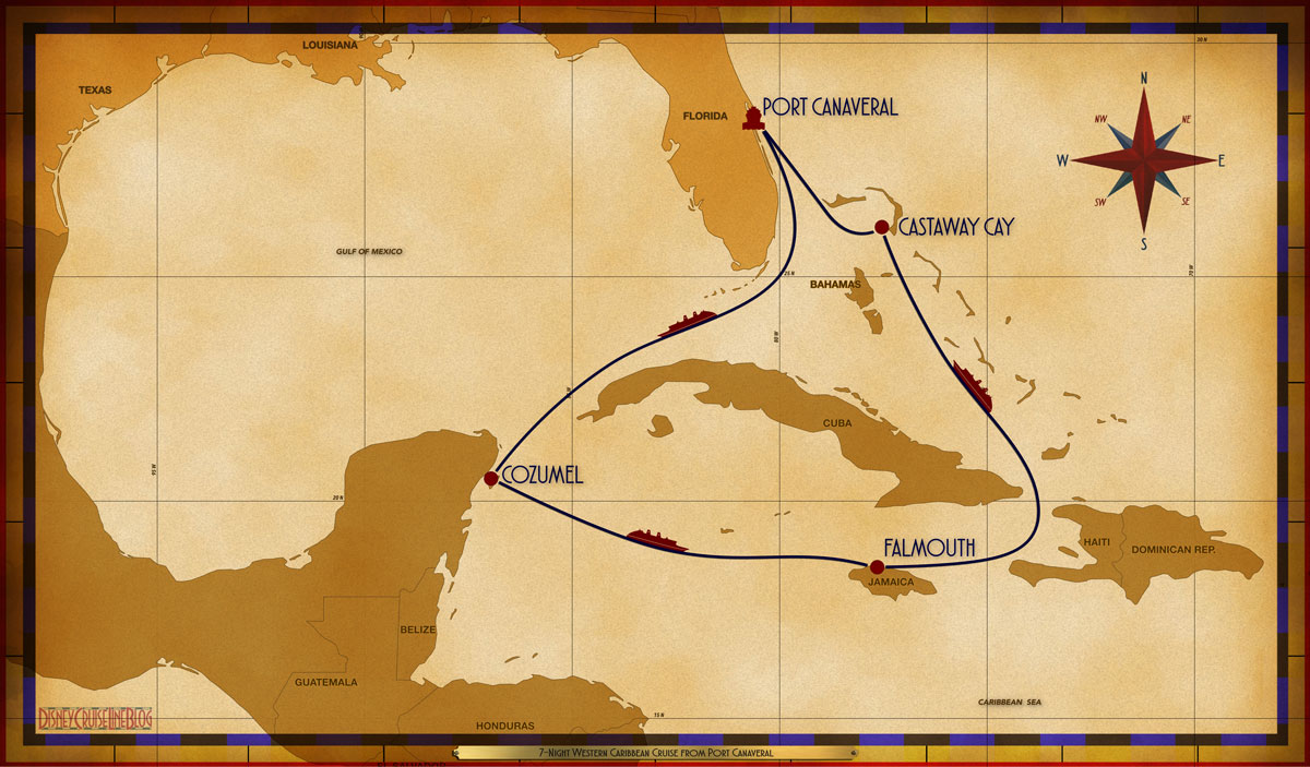 Map Fantasy 7 Night Western Caribbean PCV SEA CZM SEA FMH SEA GOC