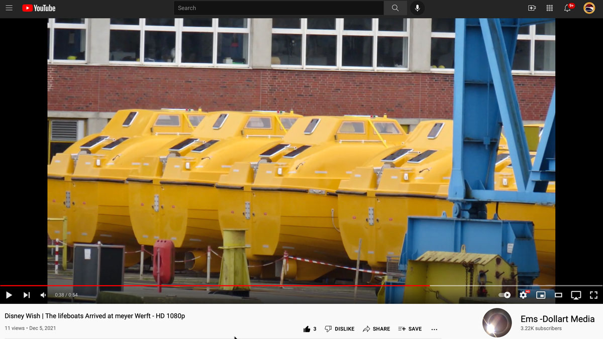 Disney Wish Lifeboats Ems Dollart 20211205