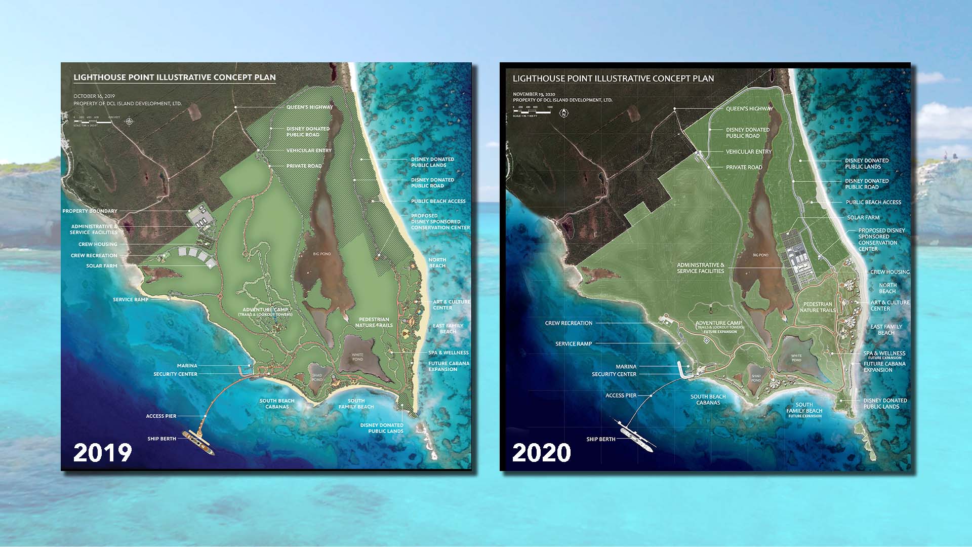 Lighthouse Point Concept Plan 2019 Vs 2020
